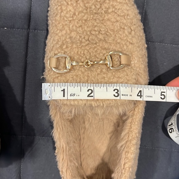 (2/$20) Furry beige slippers/loafers - Picture 5 of 8